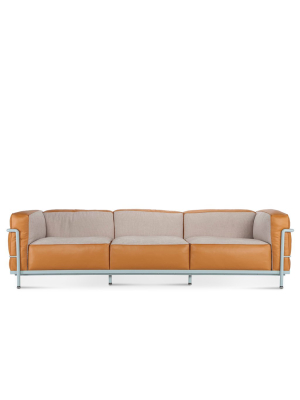 Lc3 Grand Modele Three-seat Sofa With Down Cushions | Special Edition