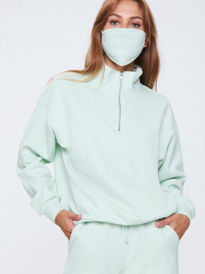 Half-zip Pullover & Face Mask Set