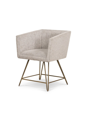 Rooney Swivel Dining Chair In Elder Sable