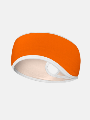 Hue Orange Ear Warmer Ponytail Headband