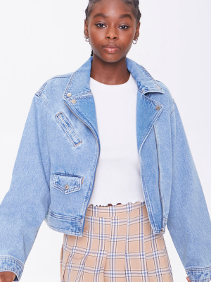 Zip-up Denim Jacket