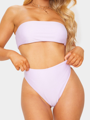 Lilac Mix & Match High Waisted High Leg Bikini...