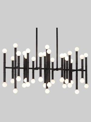 Meurice Rectangular Chandelier In Various Finishes