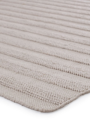 Miradero Indoor/outdoor Striped Light Grey Rug