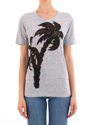 Dsquared2 Palm Tree Print Crewneck T-shirt