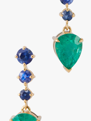 Emerald & Sapphire Earrings