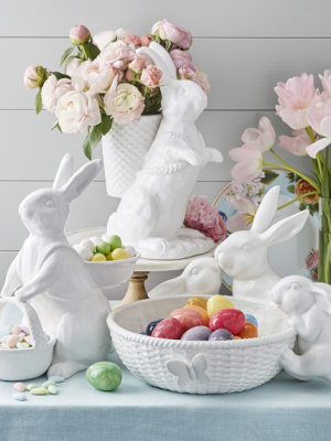 Sculptural Bunny Family Serving Bowl