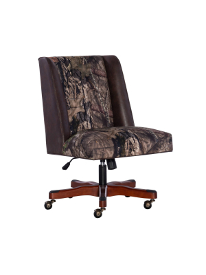 Mossy Oak Native Living Office Chair Dark Walnut - Linon