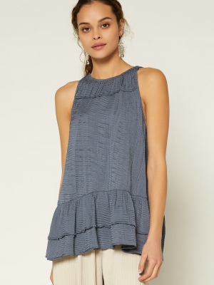 Textured Halter Tank Top