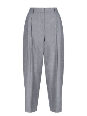 Stella Mccartney Dawson Pleated Cropped Trousers