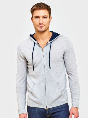 Cashmere Hoodie With Contrast Lining