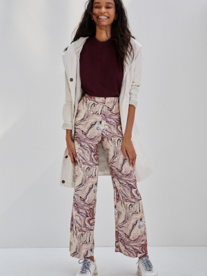 Scotch & Soda Edie Marbled Wide-leg Pants