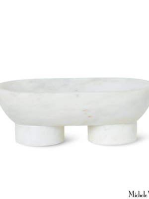 White Marble Alza Bowl