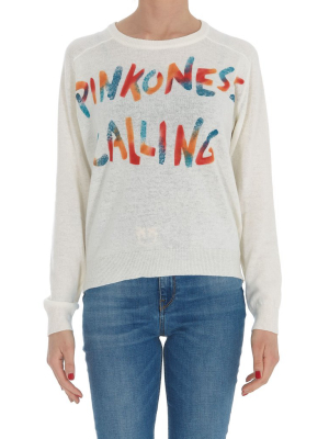 Pinko Graffiti Print Sweater