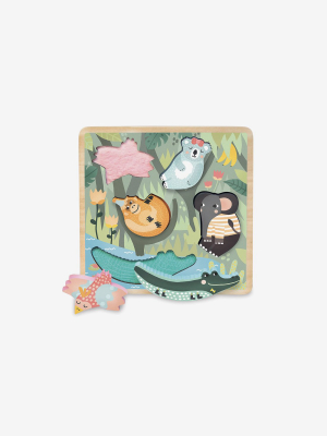 Touch And Feel Tray Puzzle - Jungle