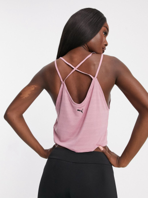 Puma Studio Strappy Tank In Pink