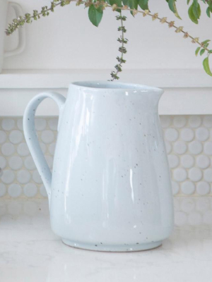 Blue Pheasant Marcus Pitcher - White Salt Glaze