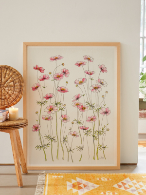 Jessica Hanselmann Pink Cosmos Art Print