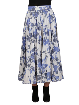 Agnona Floral Printed Midi Skirt