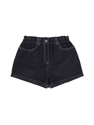 Emporio Armani Kids Contrast Stitching Shorts