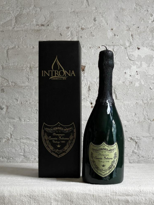 Small Antica Cereria Champagne Candle With Light Label