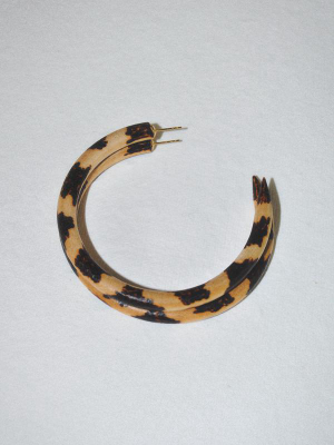 Large Hoop: Leopard