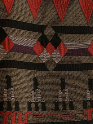 Etro Geometric Pattern Fringed Scarf