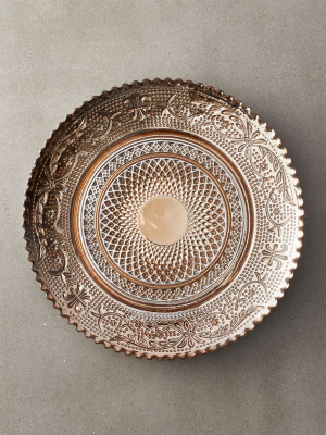 Devi Bronze Glass Appetizer Plate