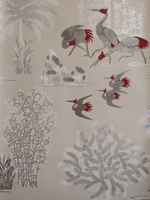 Jagmandir Wallpaper In Beige And Silver From The Sariskar Collection By Osborne & Little