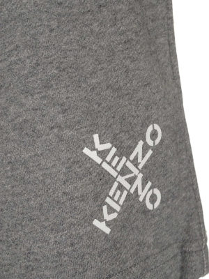 Kenzo Sport Little X Logo Print Shorts