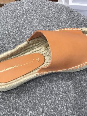 Intentionally Blank | Tan Leather Espadrille Sandal