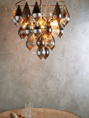 Clustered Droplet Chandelier