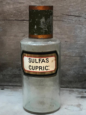 19th Century Apothecary Jar - Sulfas Cupric