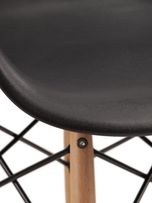 Flynn Armchair - Flynn Molded Dining Chair, Black