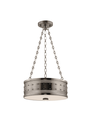 Gaines 3 Light Pendant Historic Nickel