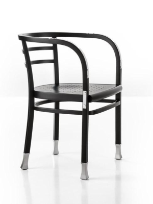 Otto Wagner Postsparkasse Bentwood Armchair With Aluminum By Gtv