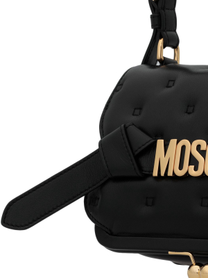 Moschino Pillow Logo Plaque Shoulder Bag