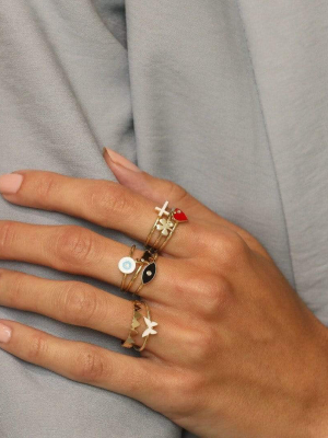Mariah Enamel Ring
