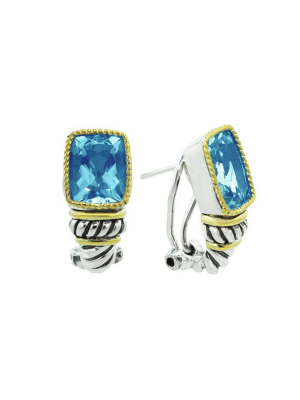 Balissima Blue Topaz Earrings, 7.00 Tcw