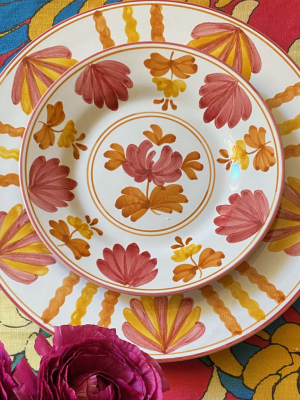 Blossom Dessert Plate Yellow