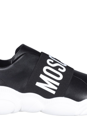 Moschino Logo Strap Slip-on Sneakers