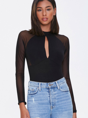 Sheer Cutout Bodysuit