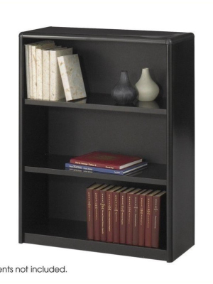 Steel Valuemate 3 Shelf Economy Steel Bookcase In Black - Safco