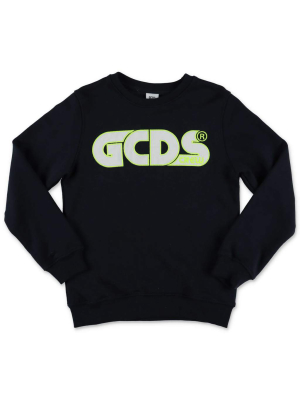 Gcds Kids Logo Embroidered Sweatshirt