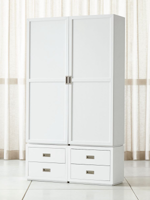 Aspect White 4-piece Wood Door Storage Unit With Drawers