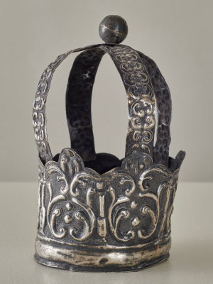 Silver Spanish Colonial Santo Crown