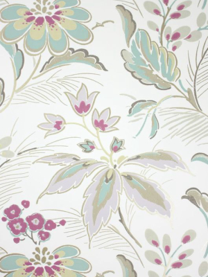 Montacute Wallpaper In Multi-color By Nina Campbell