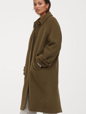 Wool-blend Coat