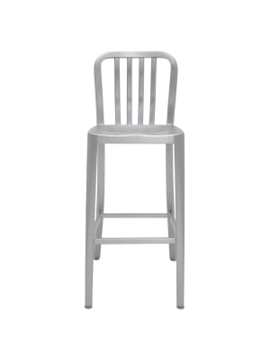 Nuevo Soho Counter Stool - Silver