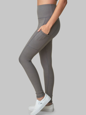 Recycled Legging With Pockets - Wolf Gray